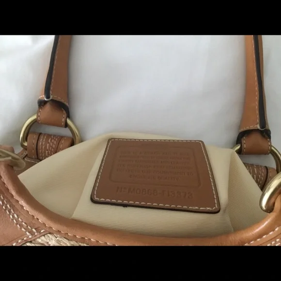 Coach Bleeker Straw Beach Bag F13393 - Picture 3 of 16